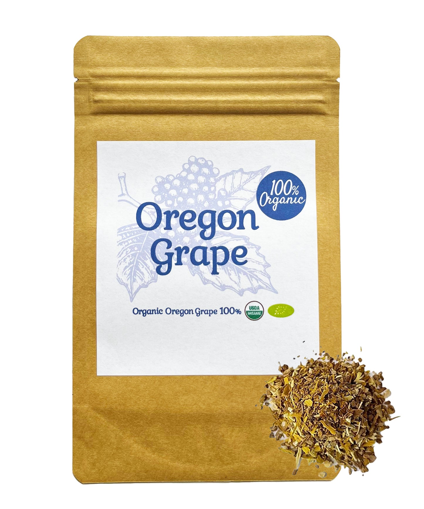 【新商品レビューキャンペーン対象】100%オーガニック オレゴングレープ / Oregon Grape 100g ヒイラギナンテン / ヒイラギメギ / アルカロイド / ベルベリン / ベルマミン / オキシアカンチン / タンニン / ハーブティー / アーユルヴェーダ