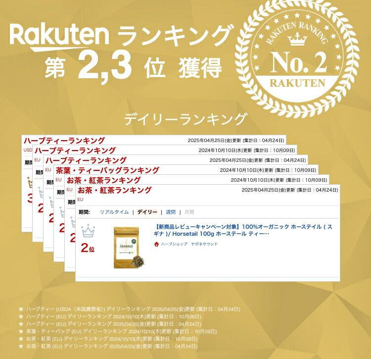 【新商品レビューキャンペーン対象】100%オーガニック ホーステイル ( スギナ )/ Horsetail 100g ホーステール ティー 問荊 Equisetum arvense シリカ 二酸化ケイ素 カルシウム フラボノイド サポニン タンニン 髪 肌 爪 ハーブティー アーユルヴェーダ メディカルハーブ
