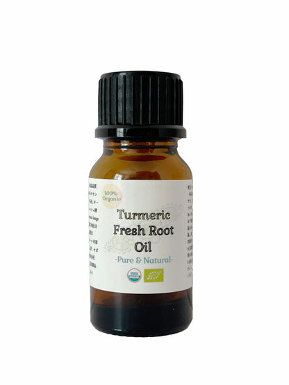 100%オーガニック 最高級 ターメリック フレッシュルート(根茎) オイル | Organic Turmeric Fresh Root Oil 100% 10ml ウコン Curcuma longa 天然 精油 無農薬 原料以外無添加 アロマ エッセンシャルオイル 香料 ハーブオイル ヤポネサウンド やぽねっこ
