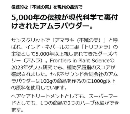 オーガニック グーズベリー（アムラ）パウダー 200g 食用 商品画像 03