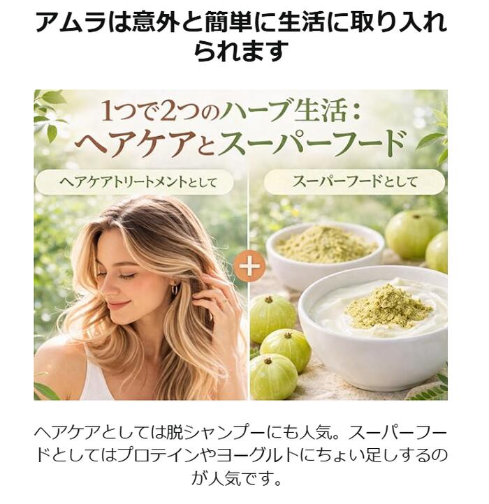 オーガニック グーズベリー（アムラ）パウダー 200g 食用 商品画像 06