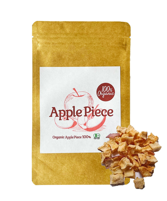 100%オーガニック アップルピース / Apple piece 100g ドライフルーツ ハーブティー ペクチン リンゴ酸 りんごポリフェノール 食材 製菓 スパイス 果物 フルーツ ナチュラル 無農薬 原料以外無添加 ティータイム ブレンドティー やぽねっこ