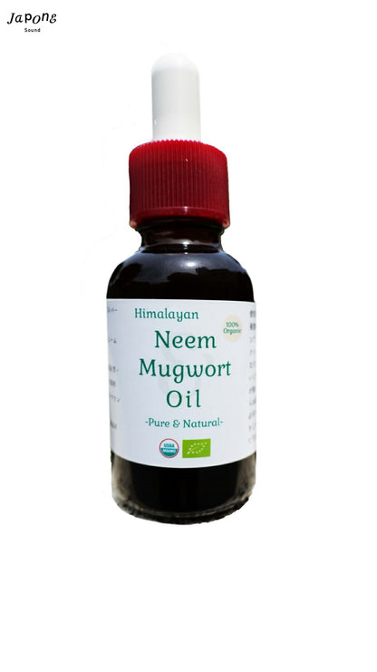 ニーム & よもぎ オイル 30ml 2種ブレンド オーガニック 精油 無農薬 原料以外無添加 デリ