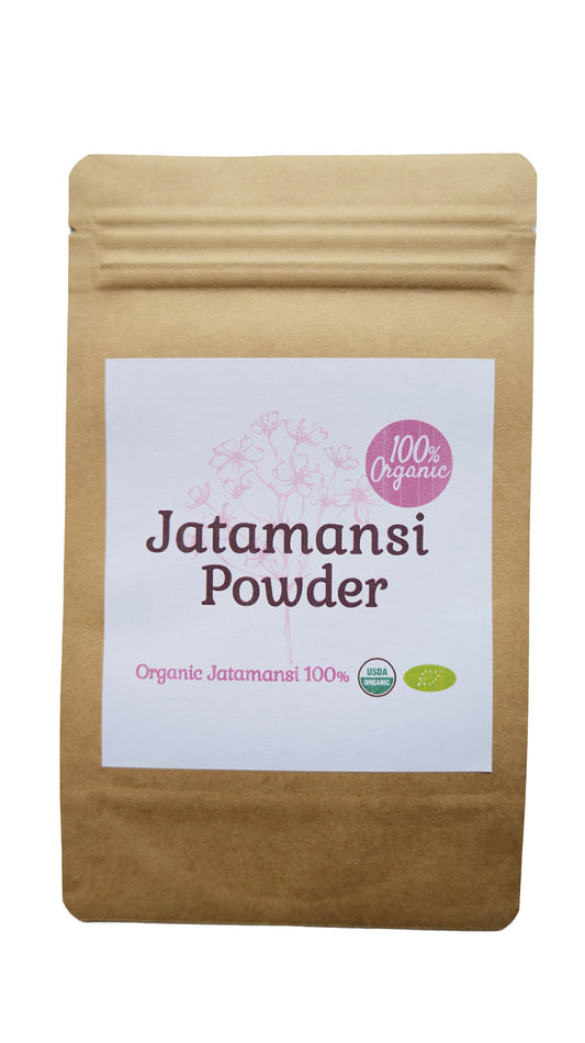 【新商品レビューキャンペーン対象】100%オーガニック ジャタマンシ ( スパイクナード ) パウダー ( Jatamansi / Spikenard Powder ) 50g リラックス 香料 アロマ ヘアケア 美容 クマリン アーユルヴェーダ