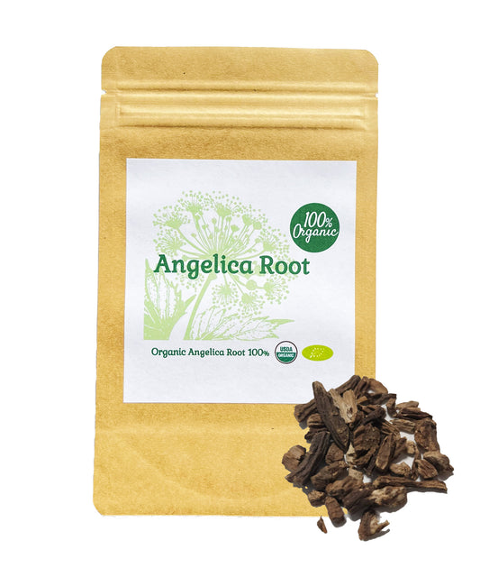 【新商品レビューキャンペーン対象】100%オーガニック アンジェリカ ルート / Angelica Root 50g アンゼリカ セイヨウトウキ ヨーロッパトウキ 胃 温活 バイタリティ メンタル 更年期 食欲 利胆 駆風 フィトステロール ホルモンバランス アーユルヴェーダ ハーブティー