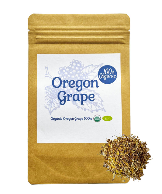 【新商品レビューキャンペーン対象】100%オーガニック オレゴングレープ / Oregon Grape 100g  ヒイラギナンテン / ヒイラギメギ / アルカロイド / ベルベリン / ベルマミン / オキシアカンチン / タンニン / ハーブティー / アーユルヴェーダ