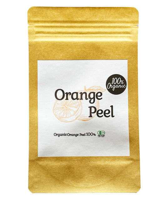 100%オーガニック ドライ オレンジ ピール / Dry Orange Peel 100g 陳皮 ドライフルーツ ビタミンC フラボノイド リモネン シネフリン ハーブティー 製菓 スイーツ 果物 みかん オレンジ ポプリ 無農薬 原料以外無添加 ナチュラル やぽねっこ