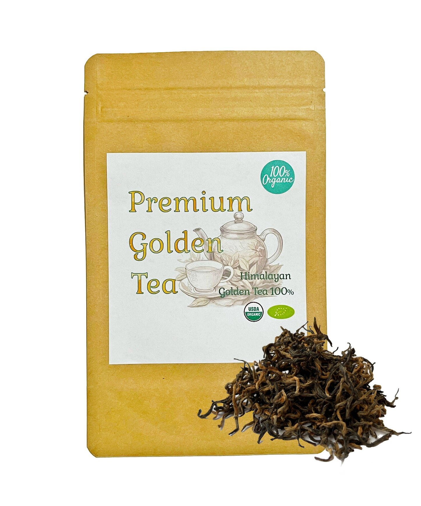 100%オーガニック ゴールデンチップス ティー ゴールデン ティー Himalaya Golden