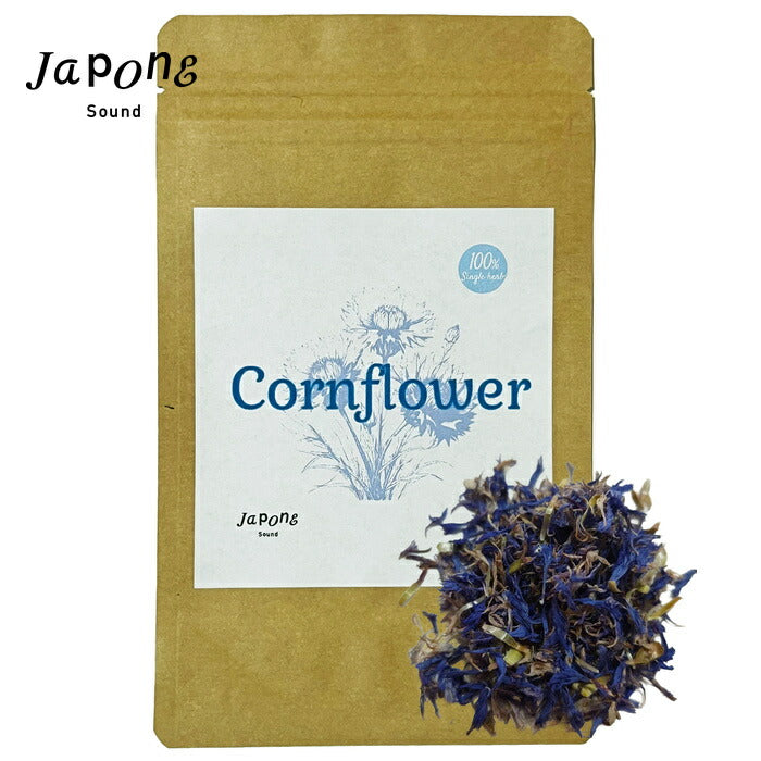 コーンフラワー ヤグルマギク ドライ ハーブティー 食用可 ノンカフェイン 青い花 ポプリ 化粧水 