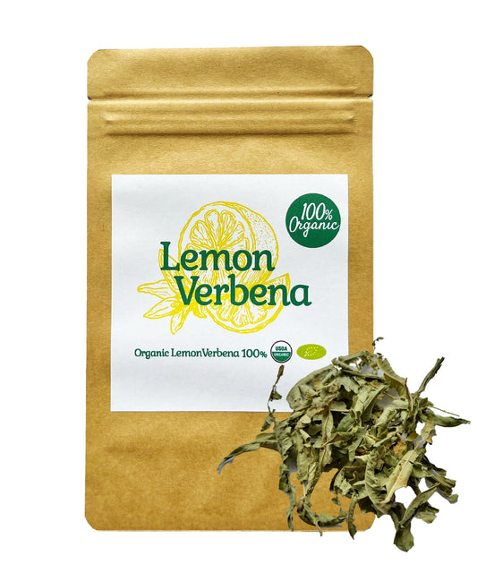 【新商品レビューキャンペーン対象】100%オーガニック  レモンバーベナ / Lemon Verbena 100g コウスイボク 香水木 ベルベーヌ ボウシュウボク Aloysia citrodora アクテオシド リモニン ゲラニオール ベルベロン ハーブティー の 女王 ポプリ アーユルヴェーダ