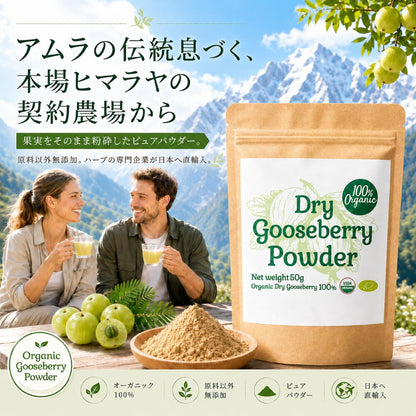 オーガニック グーズベリー（アムラ）パウダー 100g ヘアケア 商品画像 02