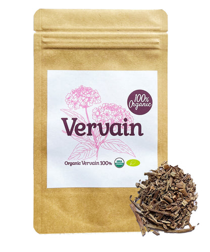 【新商品レビューキャンペーン対象】100%オーガニック バーベイン / Vervain 100g Verbena officinalis クマツヅラ バベンソウ バーベナ タンニン アルカロイド 睡眠 神経 喉 リラックス ハーブティー アーユルヴェーダ メディカルハーブ